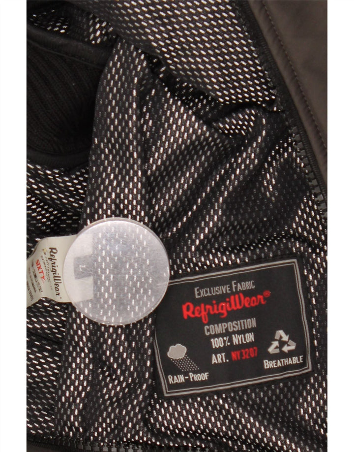 Мужской бомбер Refrigiwear UK 40, большой коричневый нейлон