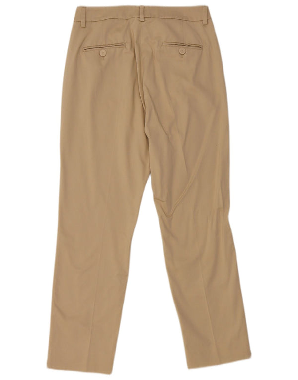 Женские узкие брюки-чиносы Max Mara UK 8, маленькие W28 L27, бежевый хлопок