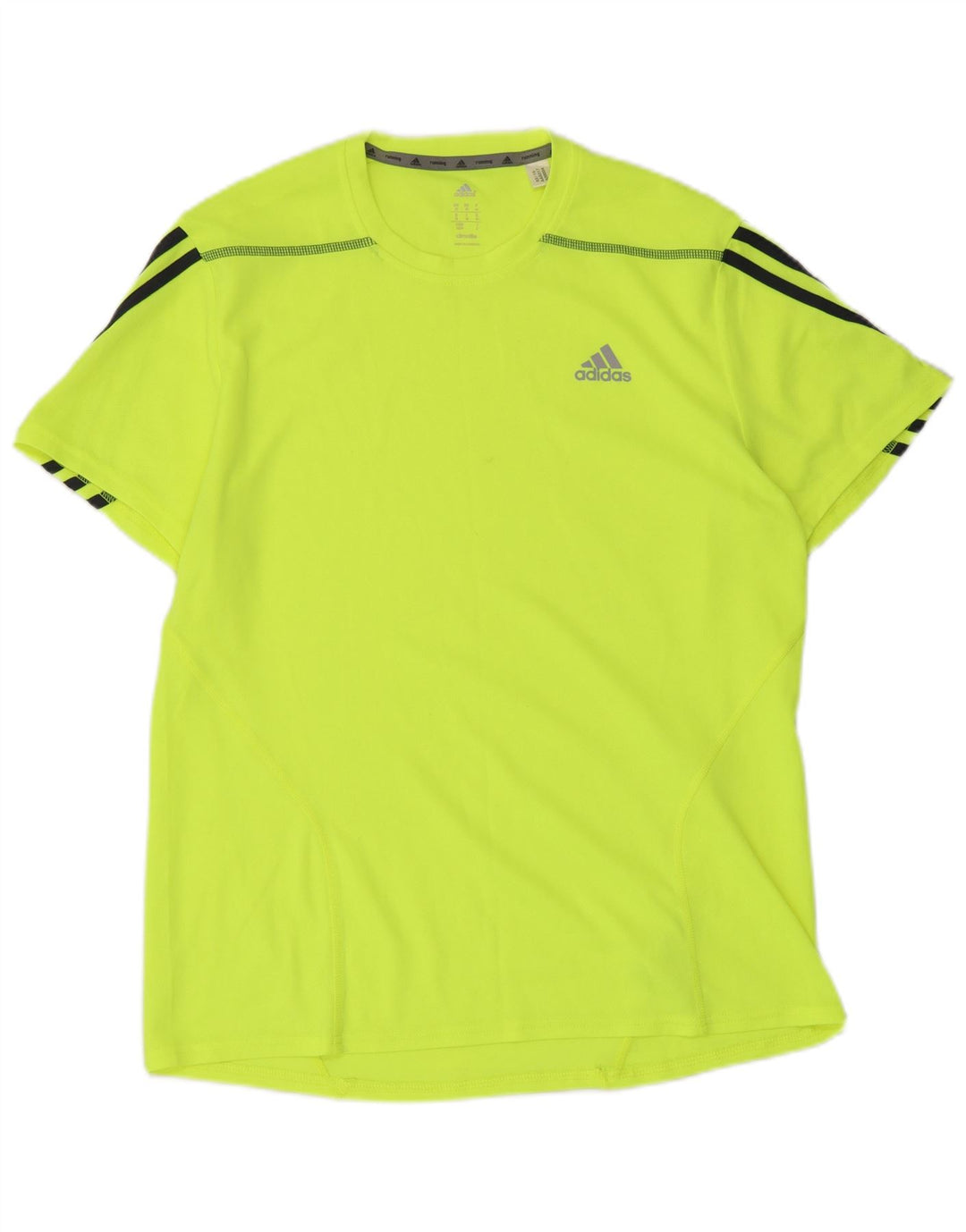 Adidas Мужская футболка Climalite Верх из полиэстера среднего желтого цвета