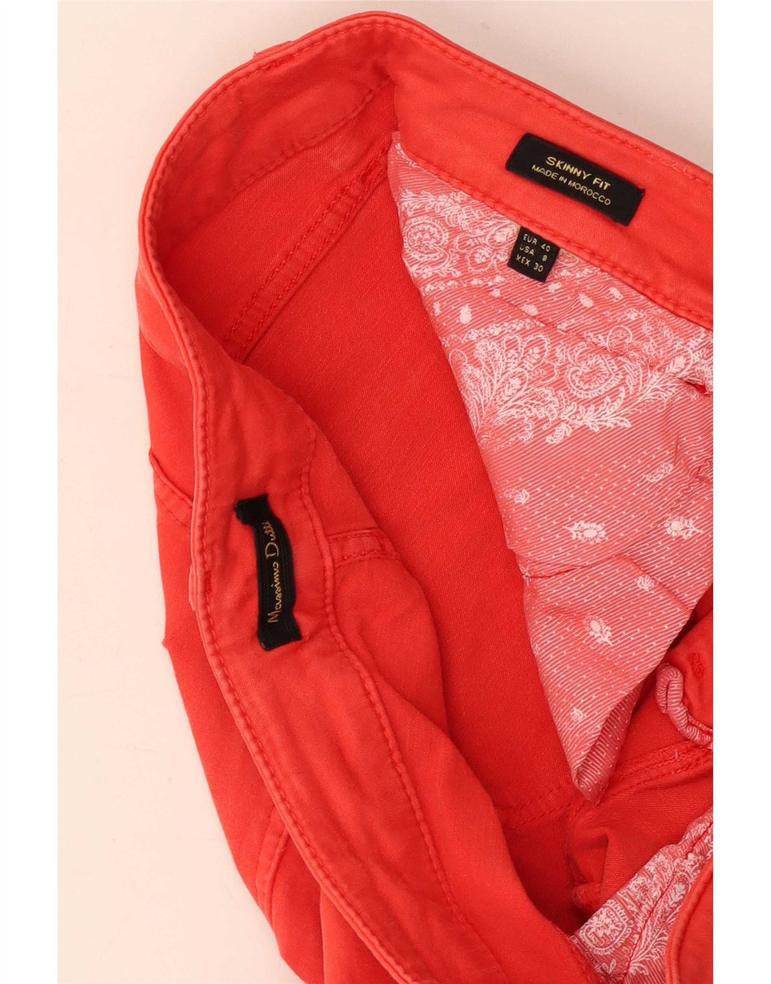 Женские джинсы скинни Massimo Dutti EU 40 Medium W30 L29 Красные