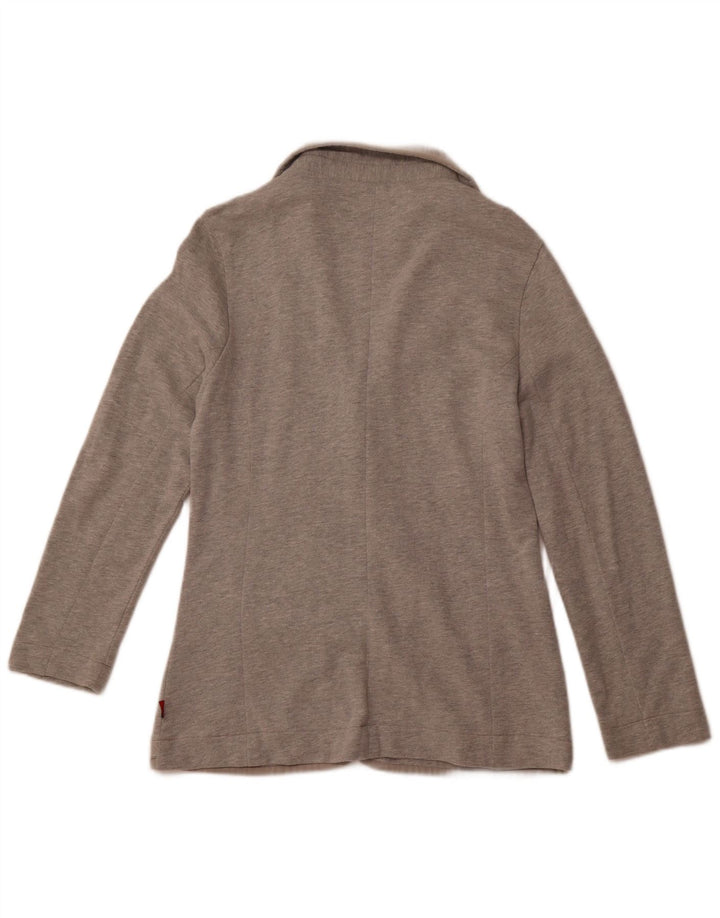 Женский пиджак KAPPA на 3 пуговицах, Великобритания 14, большой серый хлопок