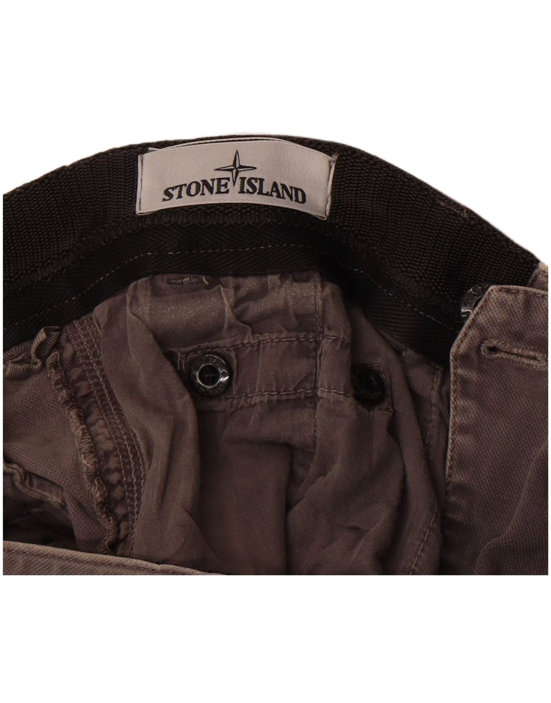 Stone Island Мужские прямые брюки карго W32 L34 Серые хлопковые