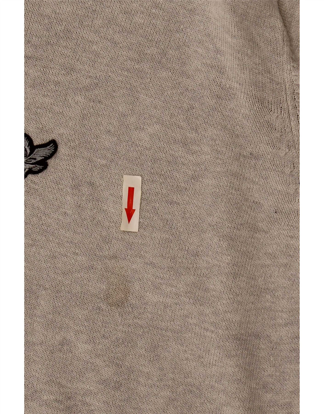 Мужской джемпер с v-образным вырезом Lyle & Scott Heritage, большой серый хлопковый свитер