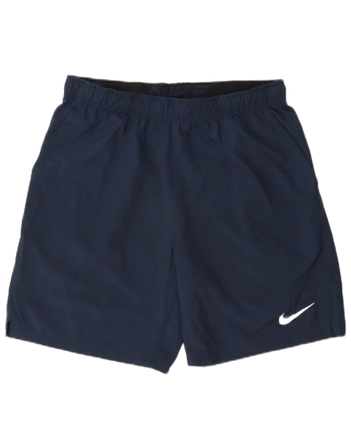 Мужские спортивные шорты Nike Dri Fit Standard, большие темно-синие, полиэстер