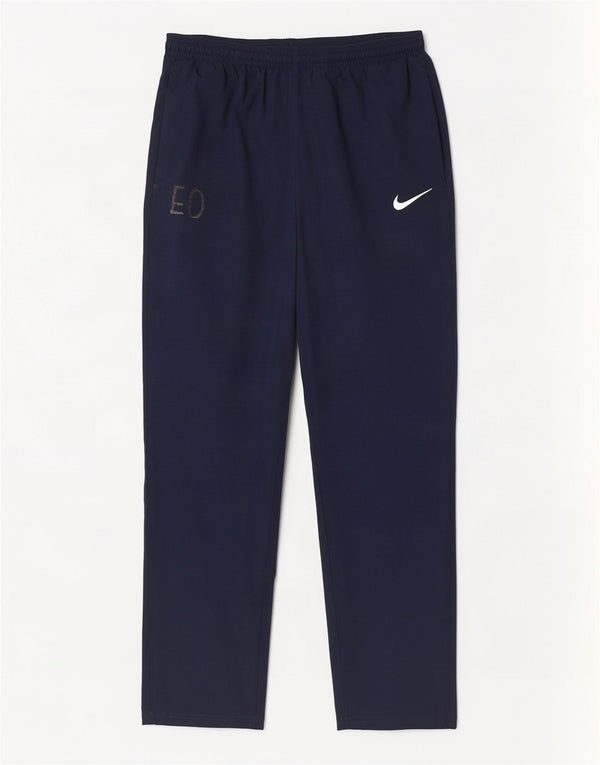 Мужские спортивные брюки Nike Dri Fit, большие темно-синие брюки из полиэстера