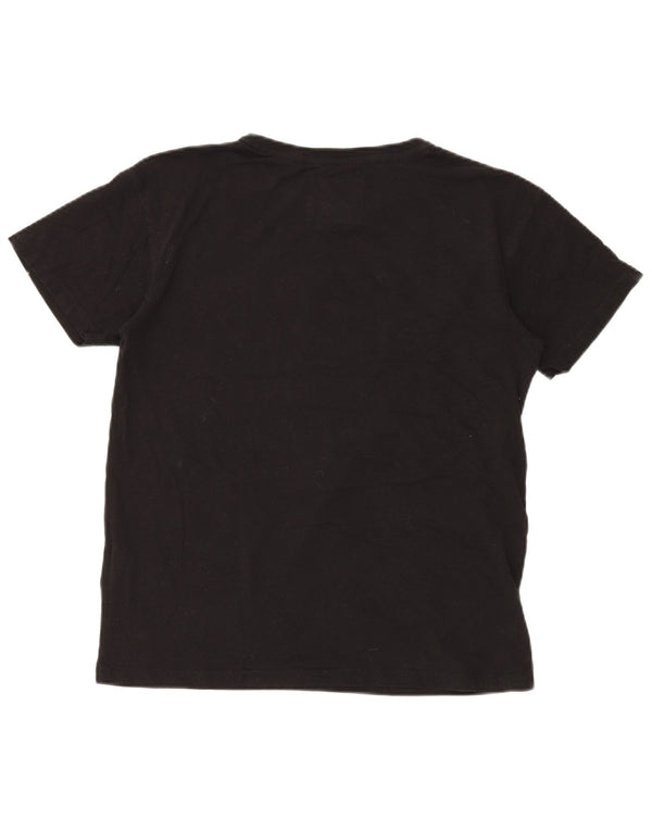 Женская футболка с рисунком Superdry Top UK 12, средний черный хлопок