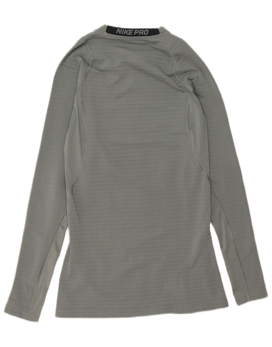 Мужские кроссовки Nike Dri Fit Graphic Top с длинным рукавом UK 14, средний серый полиэстер