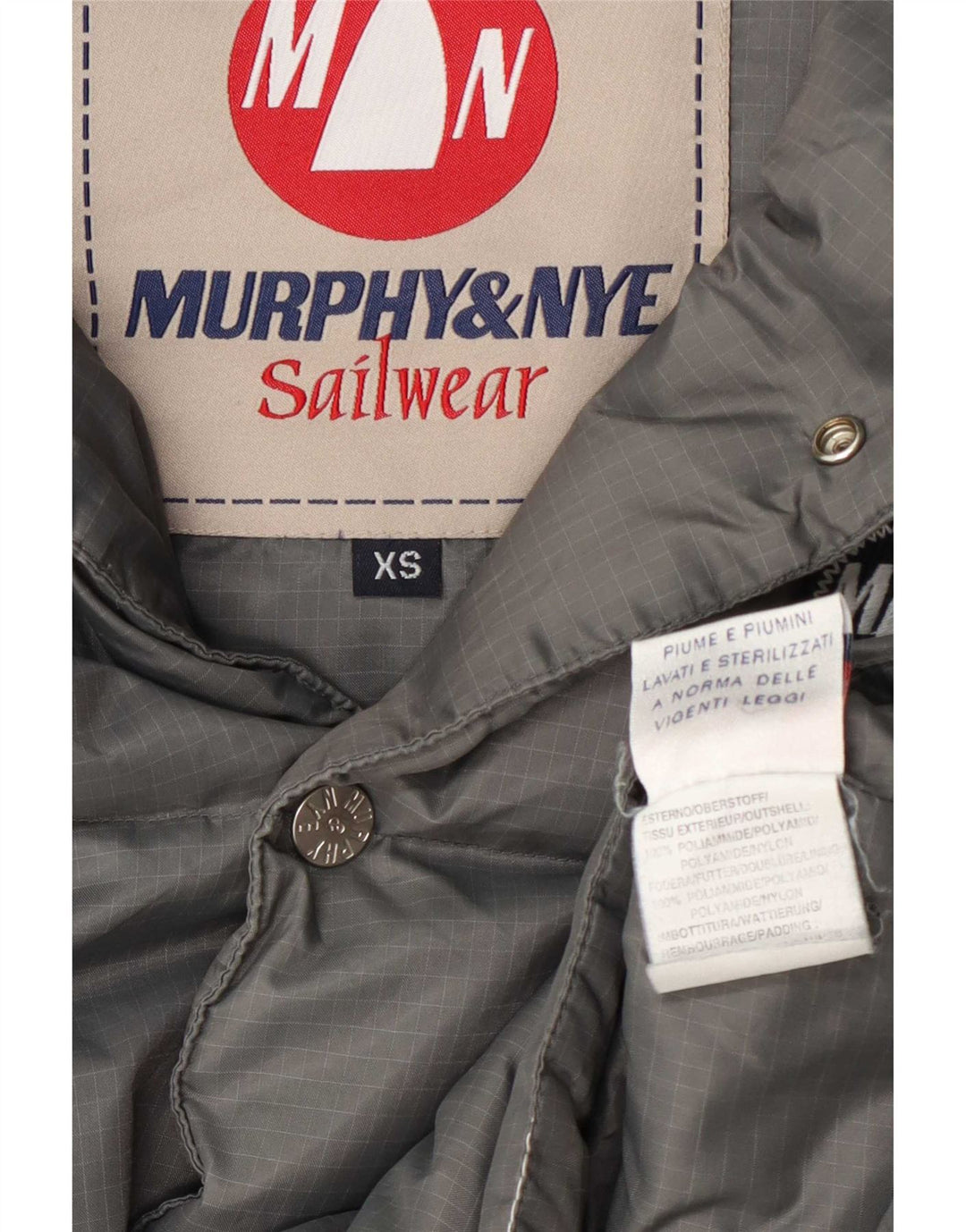 Мужской утепленный жилет Murphy & Nye UK 34 XS, серый полиамид