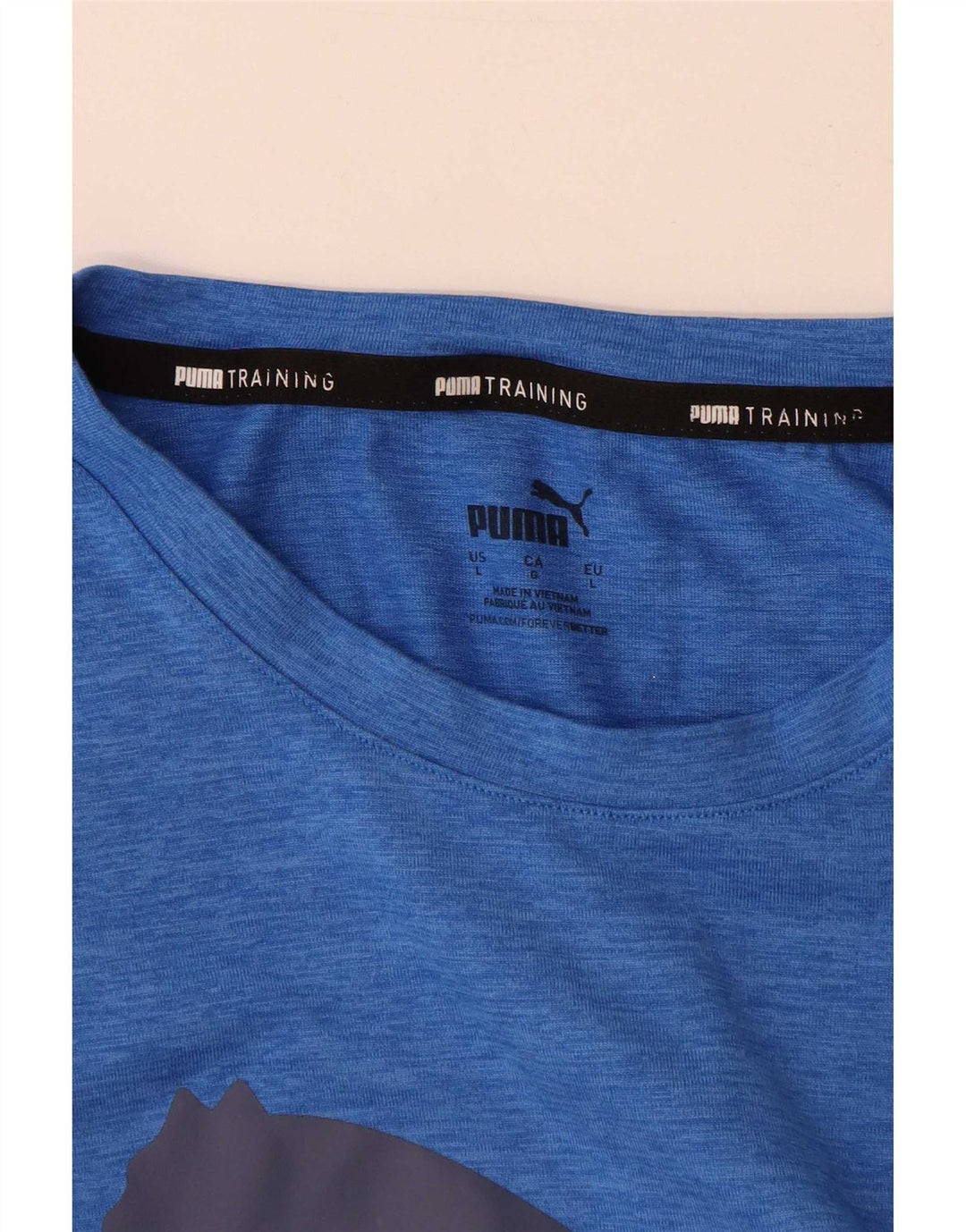 Мужская футболка с рисунком Puma, большая синяя