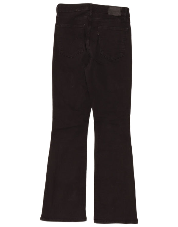 Женские джинсы Bootcut с высокой посадкой LEVI'S W29 L30, черный хлопок