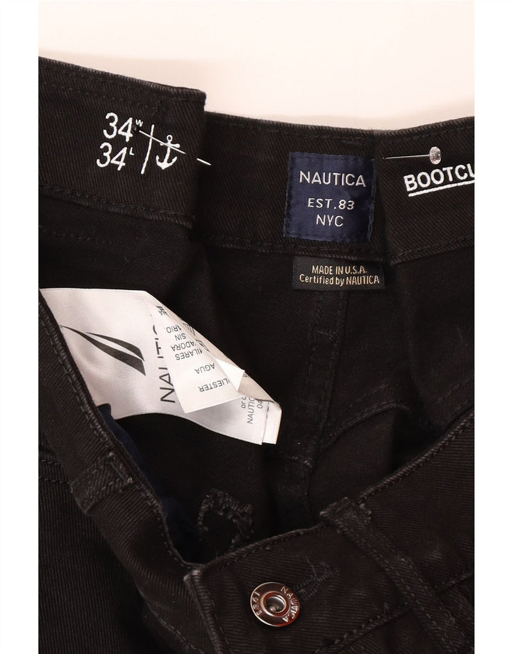 Мужские джинсы Bootcut Nautica W34 L30, черный хлопок