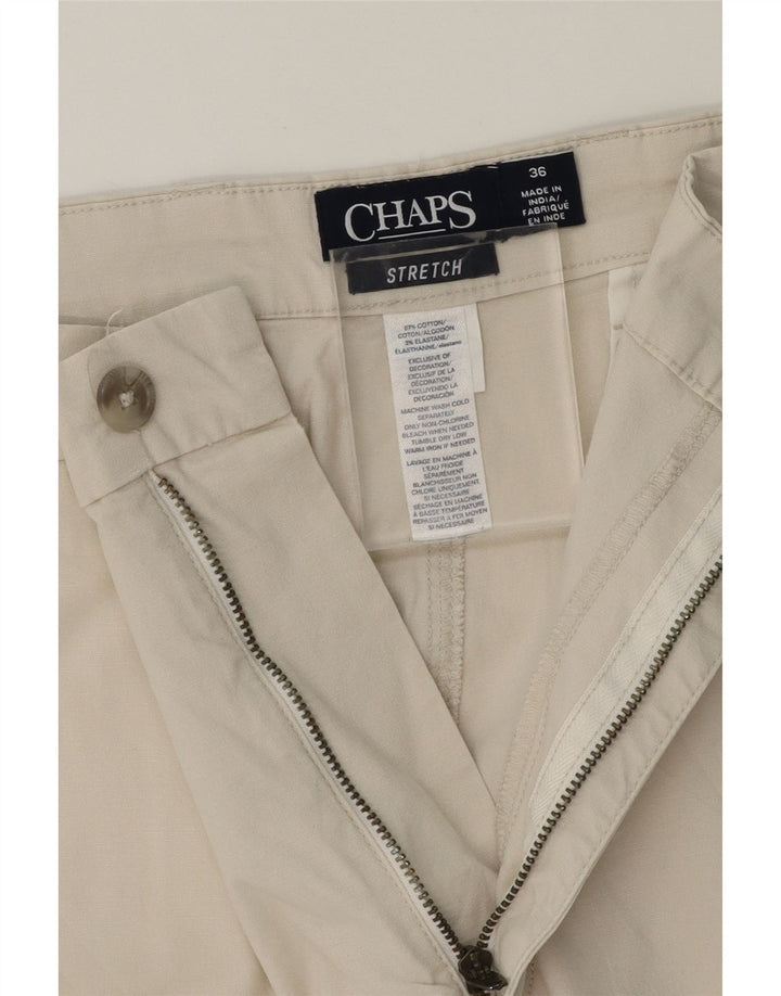 CHAPS Mens Chino Shorts W36 Large  Grey Cotton Vintage Chaps and Second-Hand Chaps from Messina Hembry 