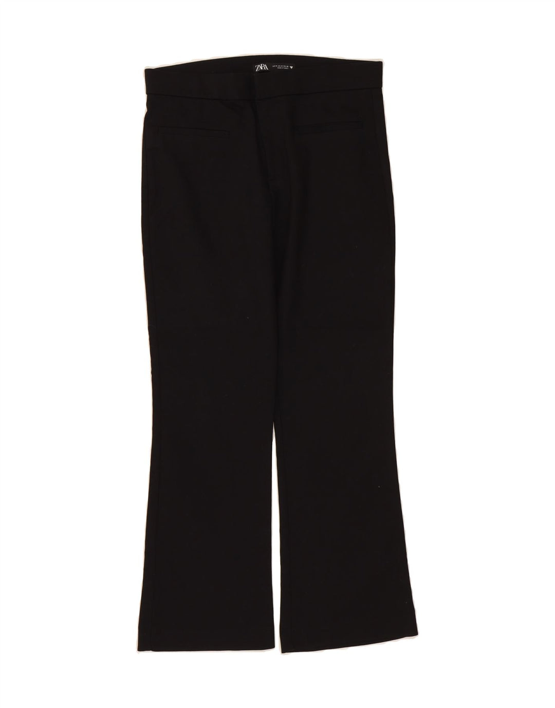 ZARA Womens Bootcut Casual Trousers Medium W28 L26 Black Vintage Zara and Second-Hand Zara from Messina Hembry 