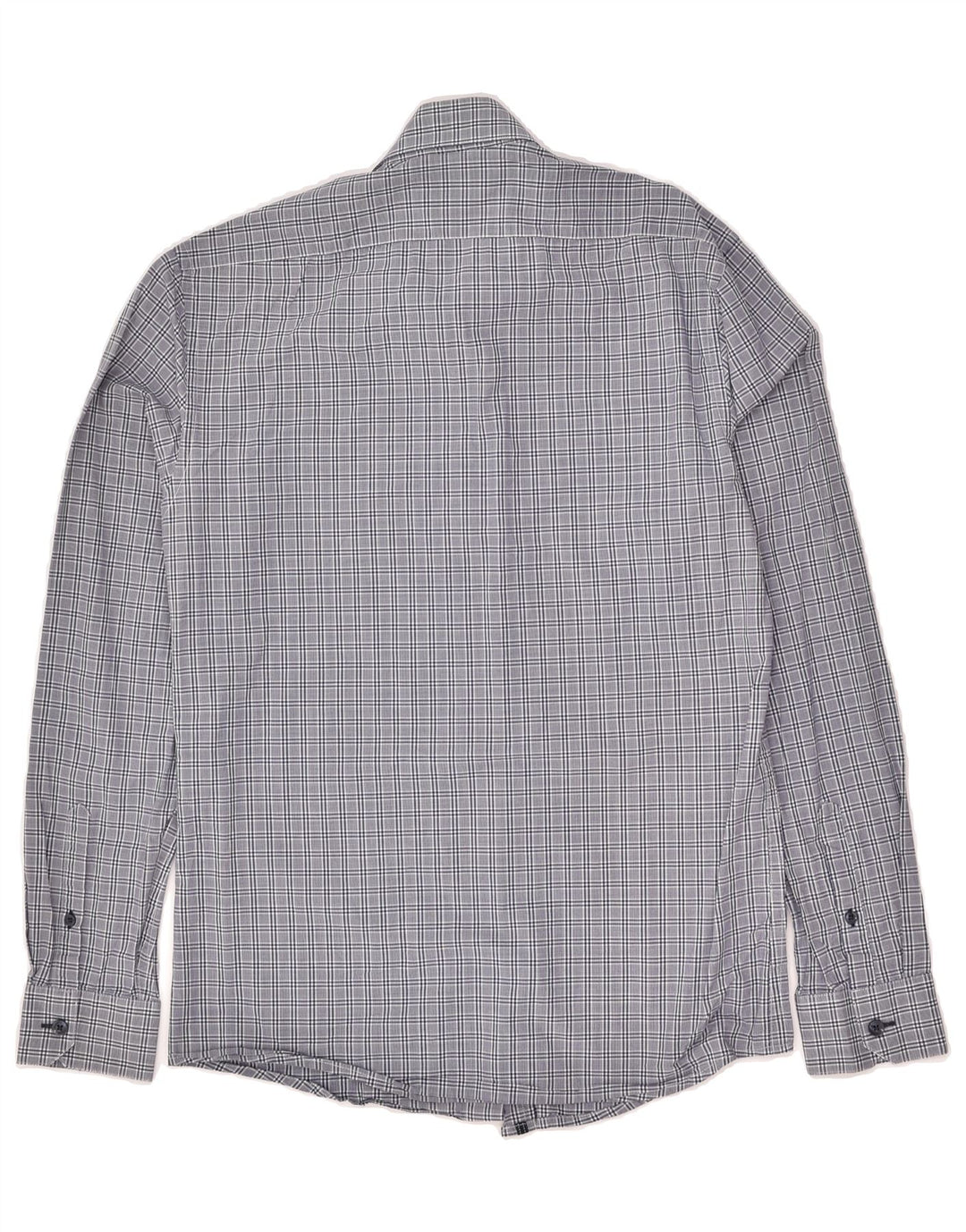 JULES Mens Fitted Shirt Size 37/38 Small Grey Check | Vintage Jules | Thrift | Second-Hand Jules | Used Clothing | Messina Hembry 