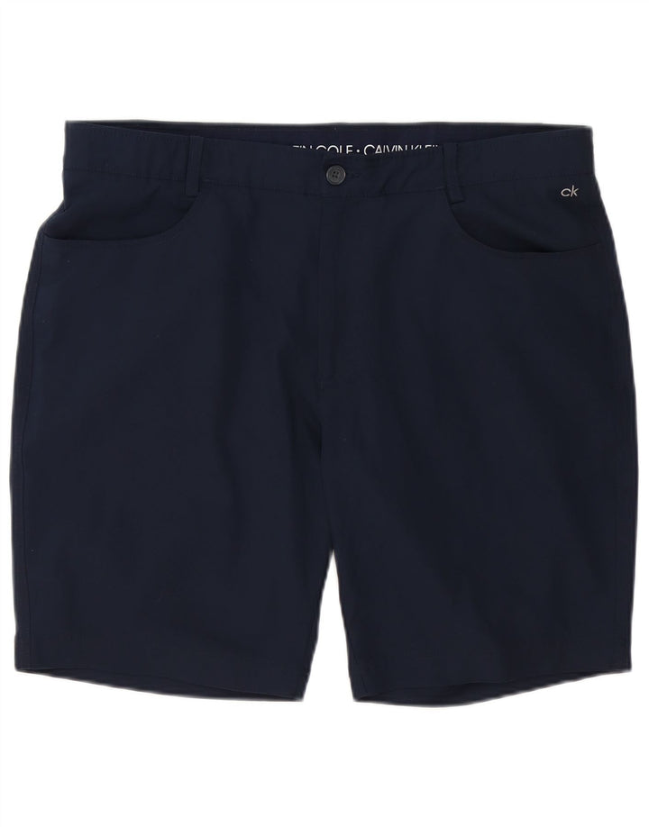 Мужские повседневные шорты CALVIN KLEIN W38 XL темно-синие из полиэстера
