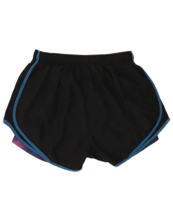 Женские спортивные шорты Nike Dri Fit UK 14, большие черные, полиэстер