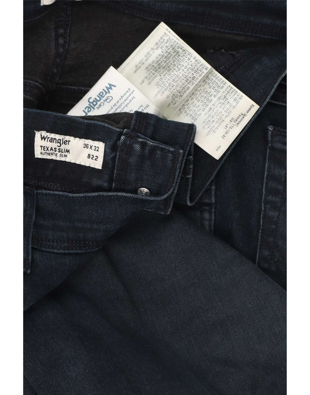 Мужские джинсы Wrangler Texas Slim W36 L32, темно-синий хлопок