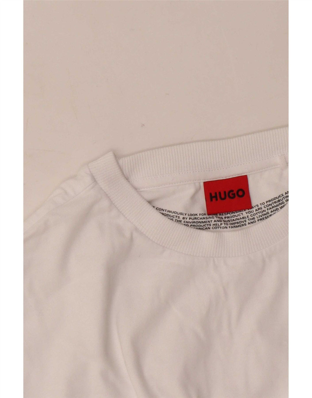 Мужская футболка с рисунком Hugo Boss, средний белый