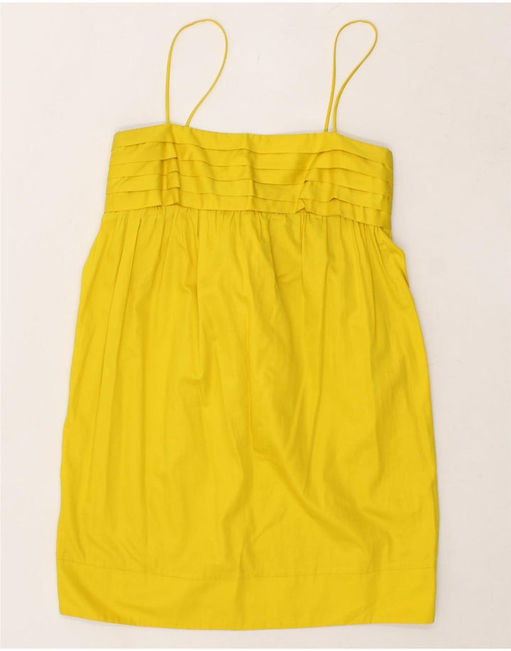 FRENCH CONNECTION Womens Slip Dress UK 12 Medium Yellow Vintage French Connection and Second-Hand French Connection from Messina Hembry 
