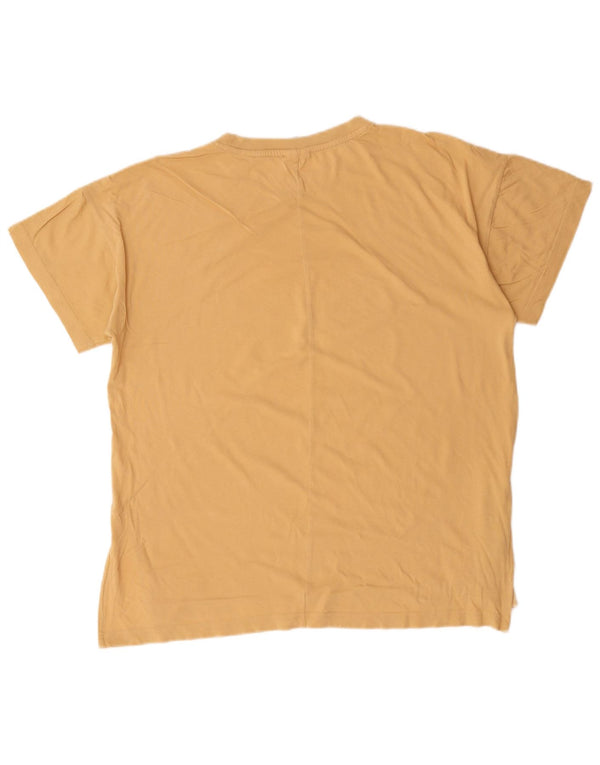 Женская футболка с рисунком Reebok Top UK 20/22 XL Бежевый хлопок