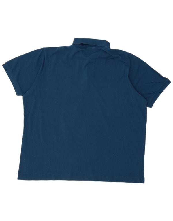 Мужская рубашка-поло классического кроя Lacoste, размер 8, 3XL, темно-синяя, хлопок