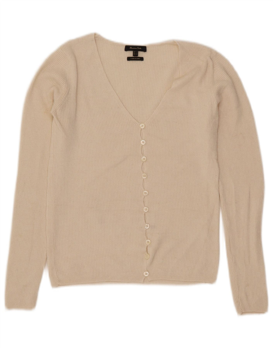 Женский укороченный кардиган Massimo Dutti UK 8, маленький Off White