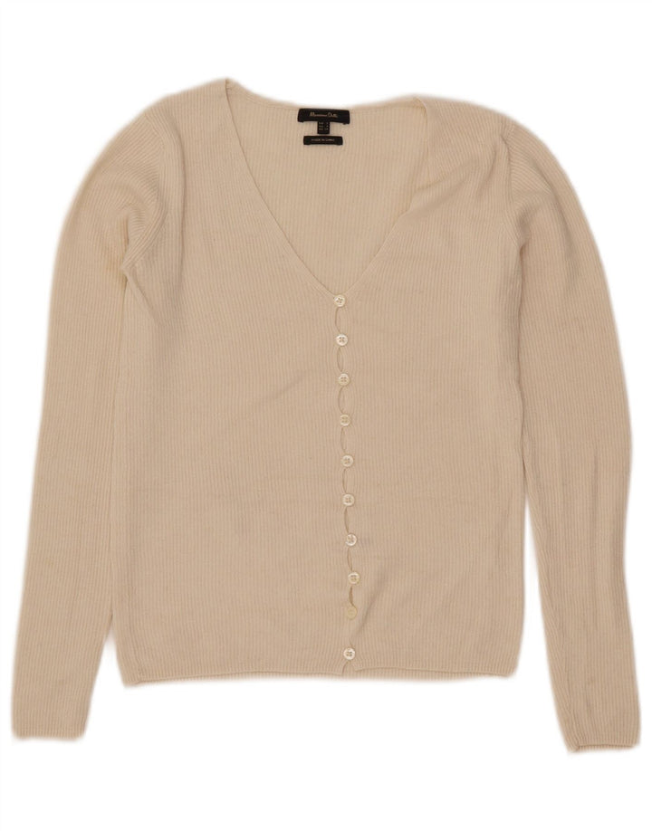 Женский укороченный кардиган Massimo Dutti UK 8, маленький Off White