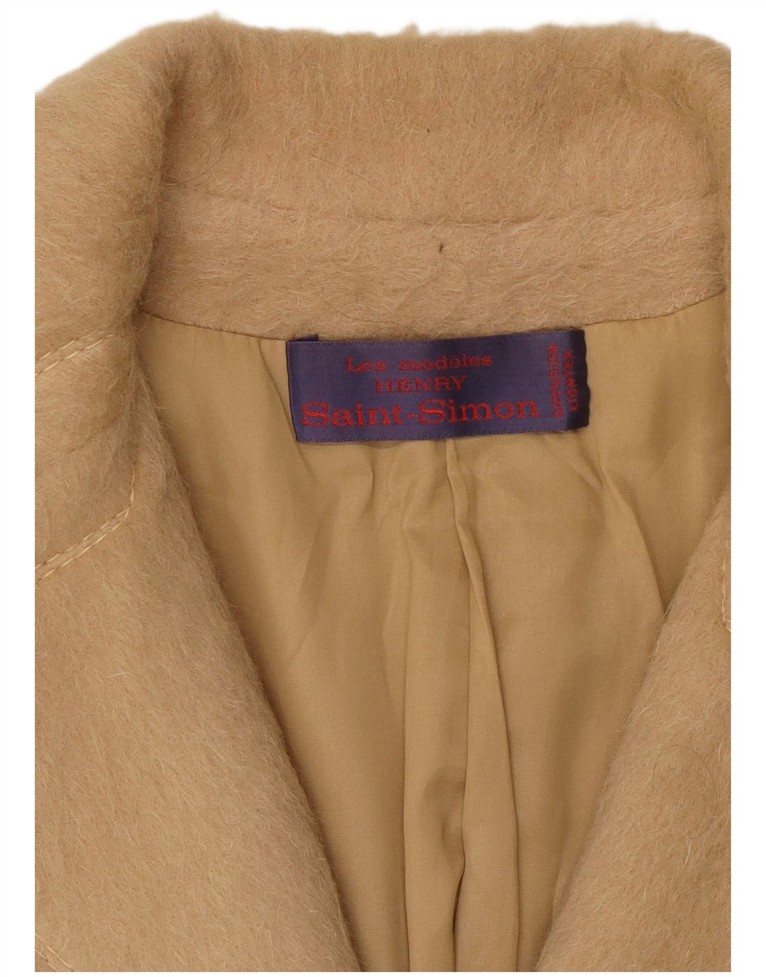 Винтажное женское пальто IT 48 XL Бежевое