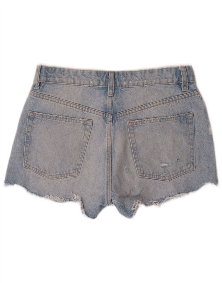 Женские джинсовые шорты Zara EU 38, маленькие, W28, синие, хлопок