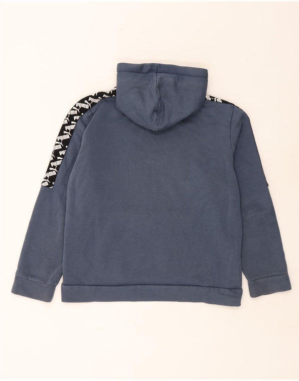 Мужской джемпер с капюшоном PUMA с рисунком, средний, темно-синий, хлопок с цветными блоками