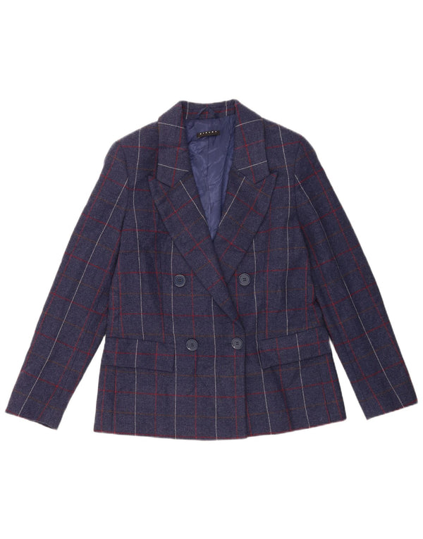 Женский костюм-двойка Sisley UK 10 Small W28 L29 Темно-синий в клетку