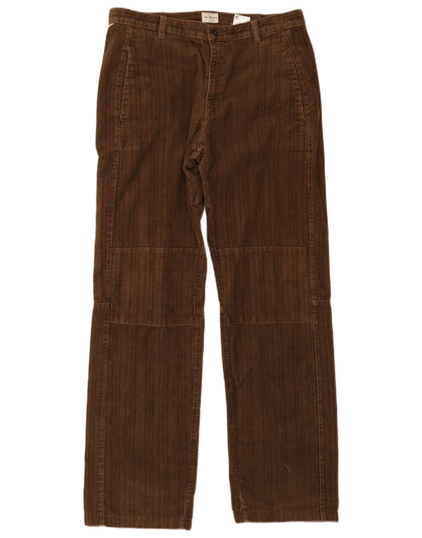 Мужские прямые вельветовые брюки Calvin Klein W33 L33, коричневые, хлопковые