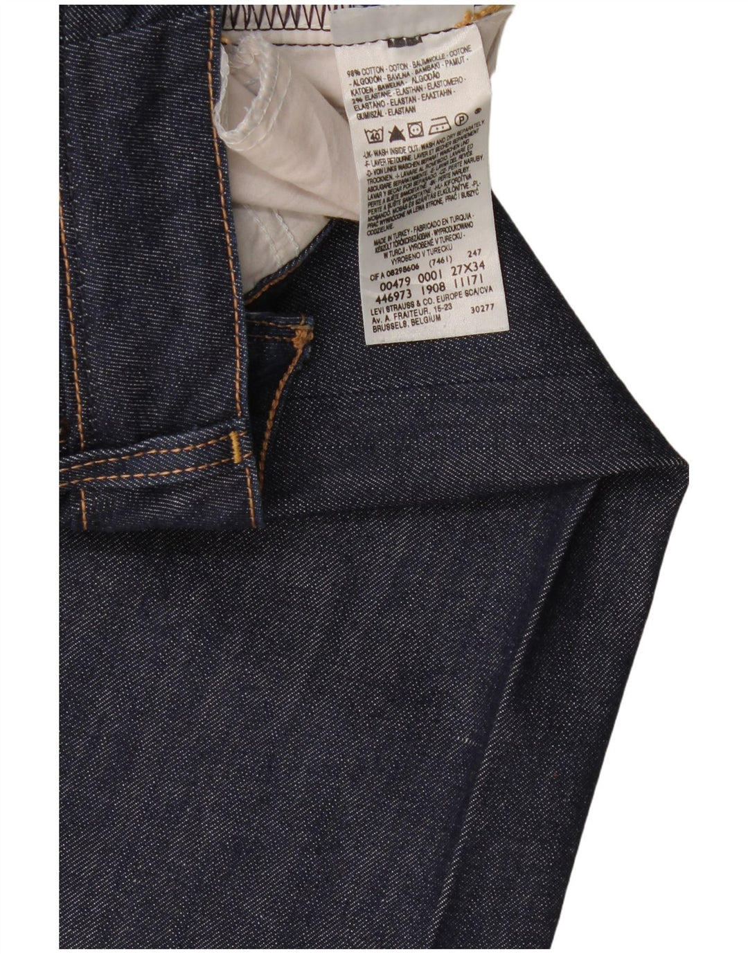 Женские расклешенные джинсы Levi's 479 Booty W27 L34, темно-синий, хлопок