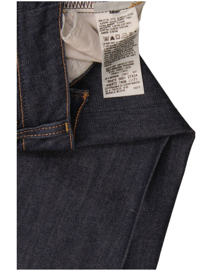 Женские расклешенные джинсы Levi's 479 Booty W27 L34, темно-синий, хлопок