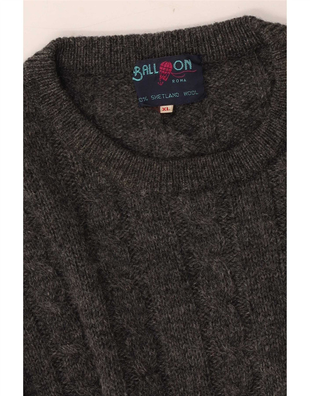 Мужской джемпер с круглым вырезом Ball On, XL, серая шерсть