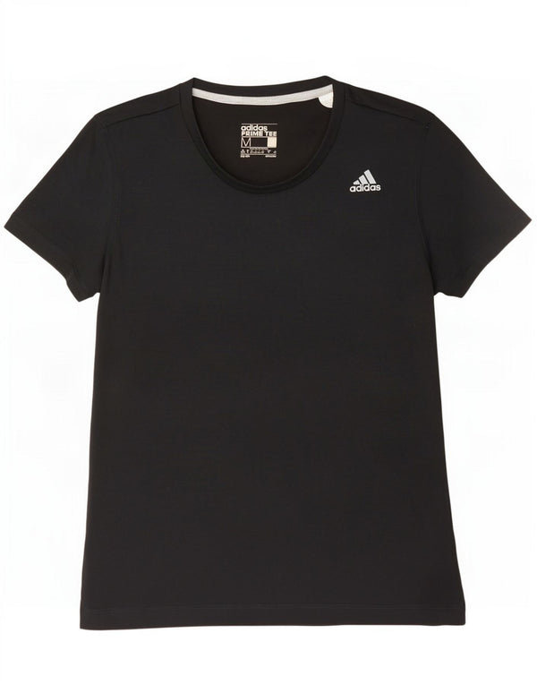 Женская футболка Adidas Top UK 12/14, средний черный полиэстер