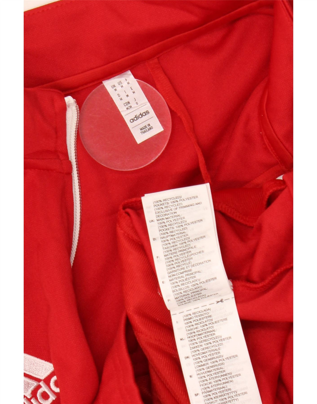 Мужской спортивный костюм Adidas Aeroready, верхняя куртка, средний красный полиэстер