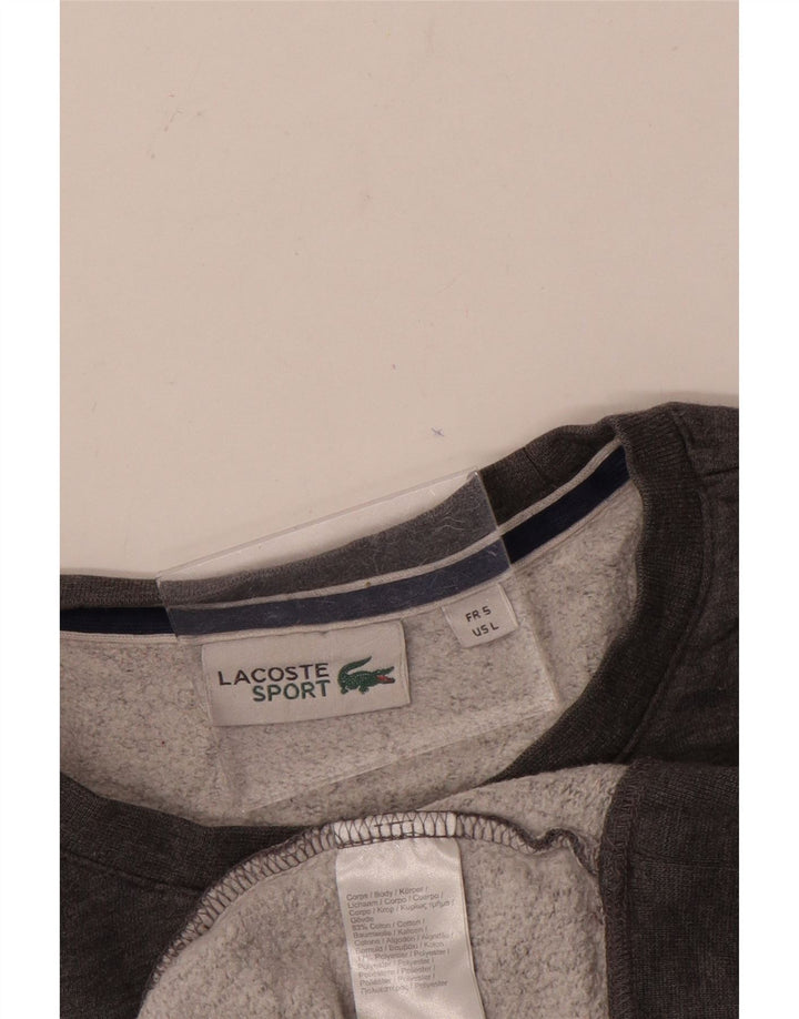 Мужской свитер Lacoste, размер 5, большой, серый, хлопок