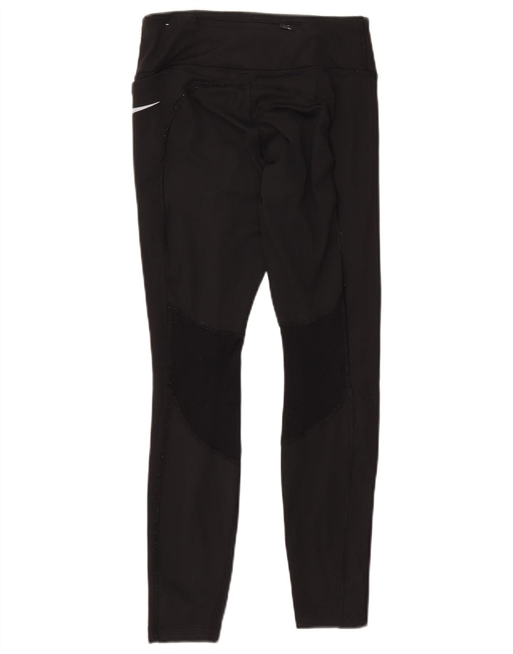 Женские леггинсы NIKE Dri Fit UK 10, маленькие черные из полиэстера