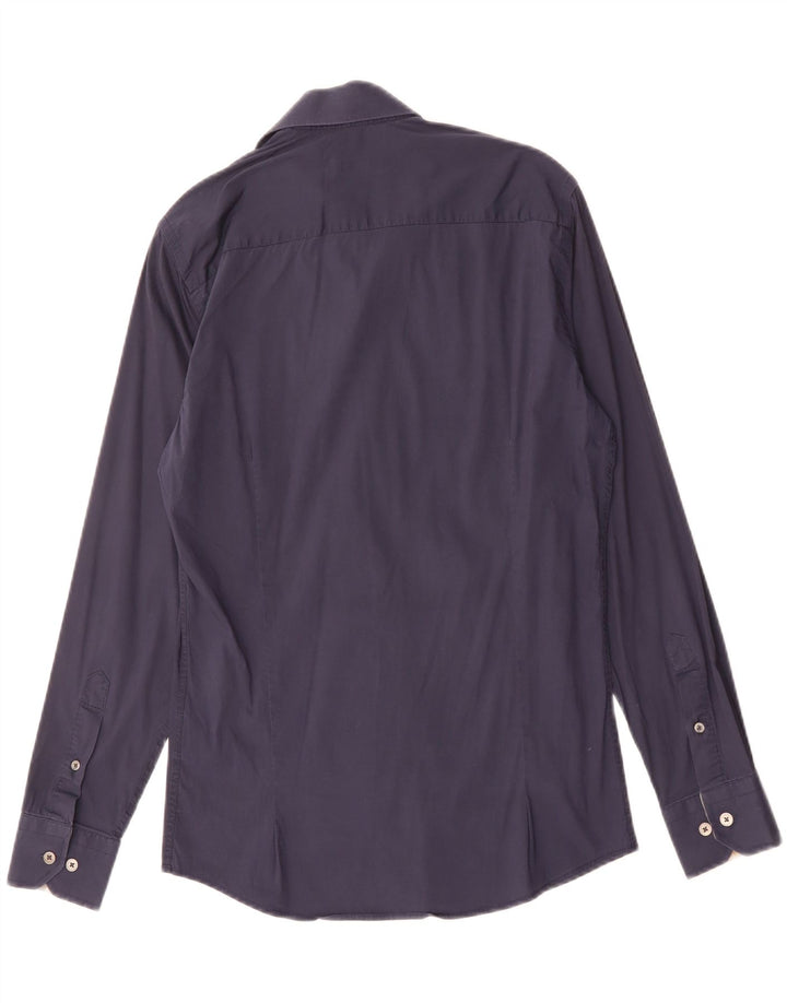 Мужская рубашка Burberry, маленькая, темно-синяя