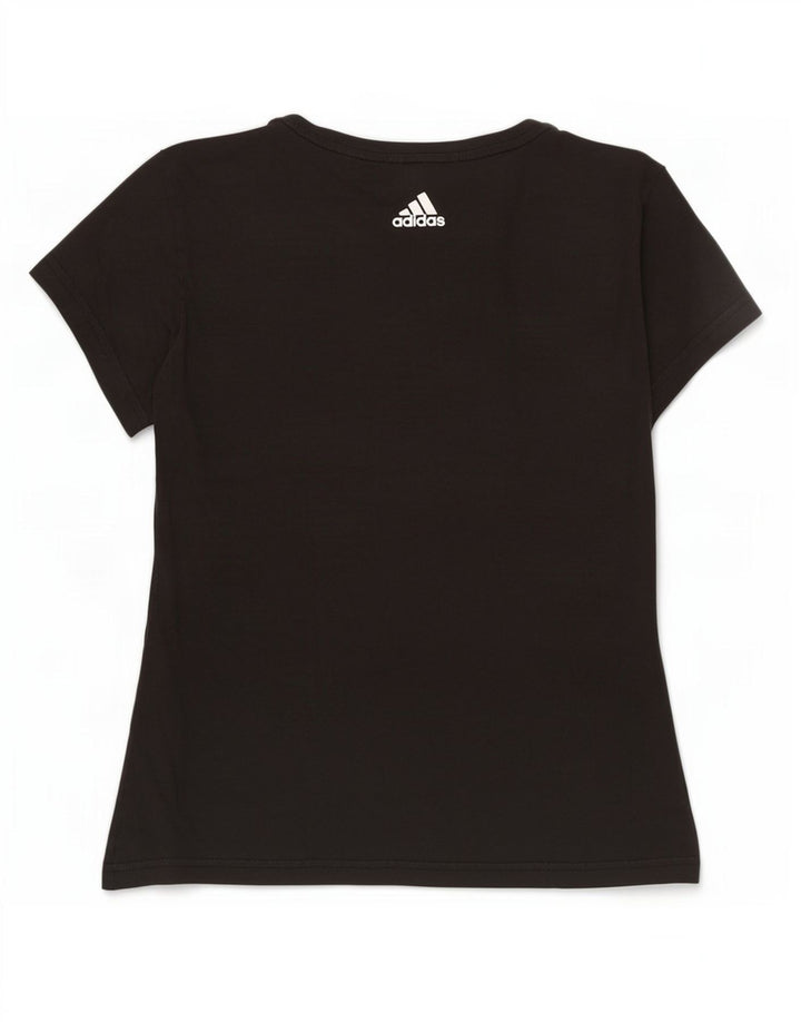 Женская футболка с рисунком Adidas Top UK 12, средний черный