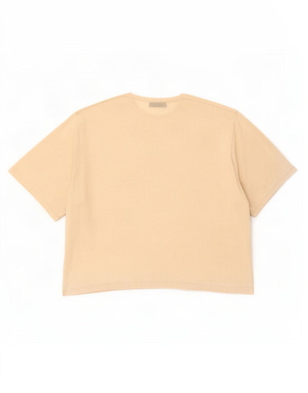 Женская футболка оверсайз Zara Top UK 10 Small Off White из вискозы