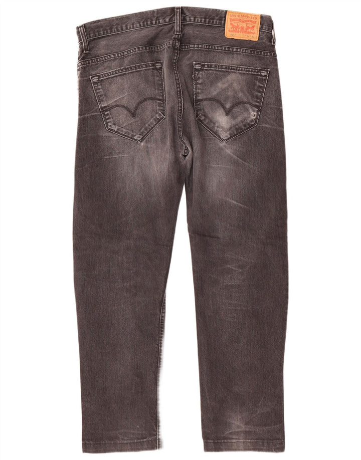 Мужские прямые джинсы Levi's 504 W34 L29 серые, хлопок