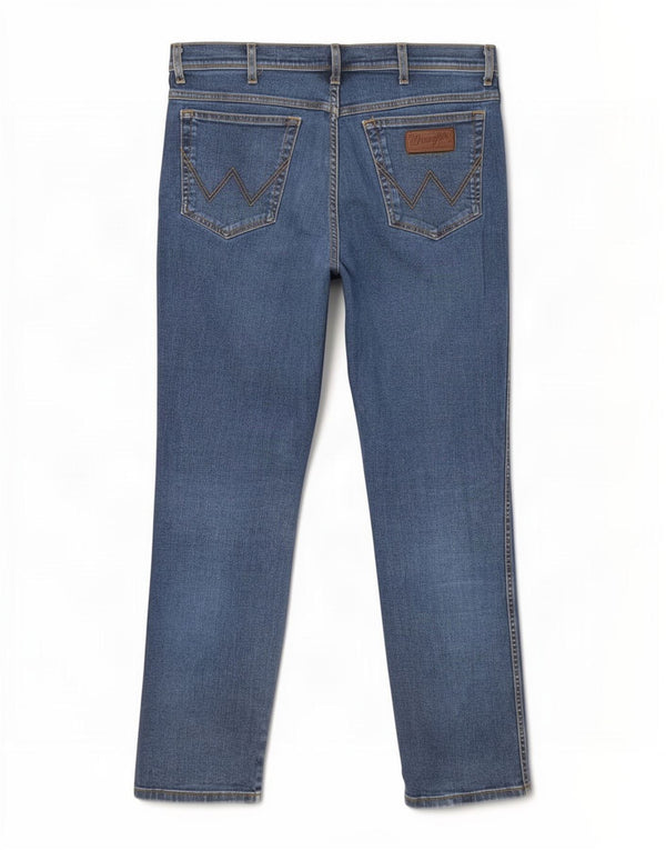 Мужские узкие джинсы Wrangler Texas Stretch W38 L34, синий хлопок