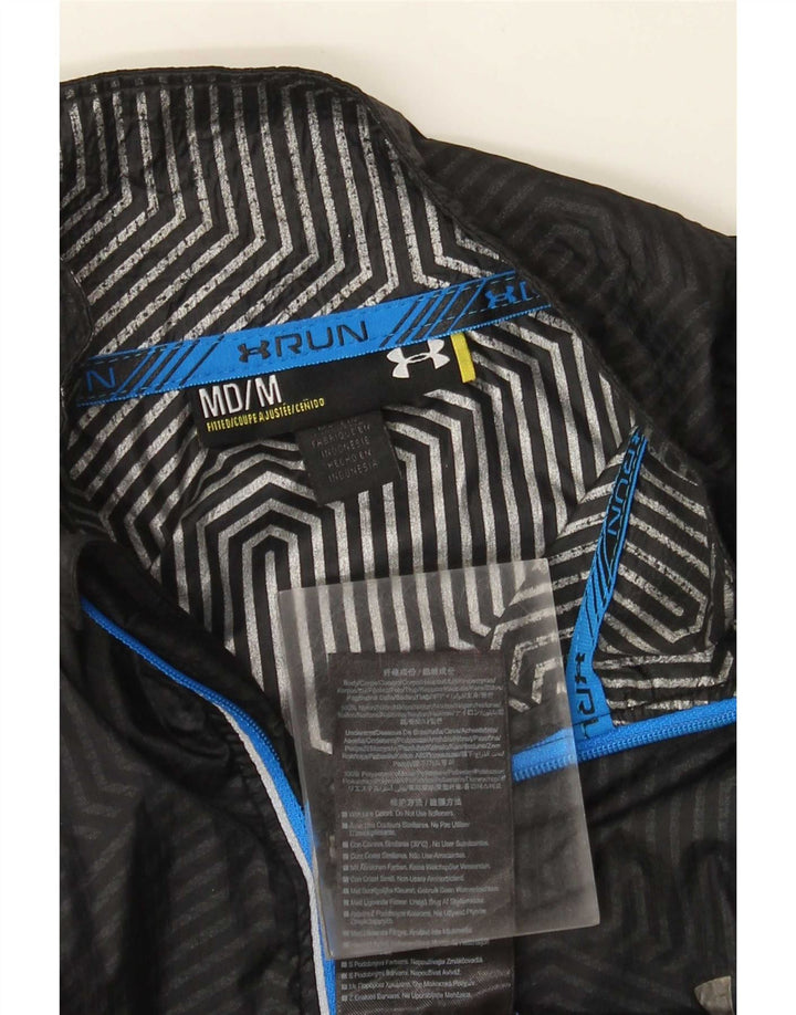 Мужская дождевик Under Armour UK 38, средний черный, нейлон с цветными блоками
