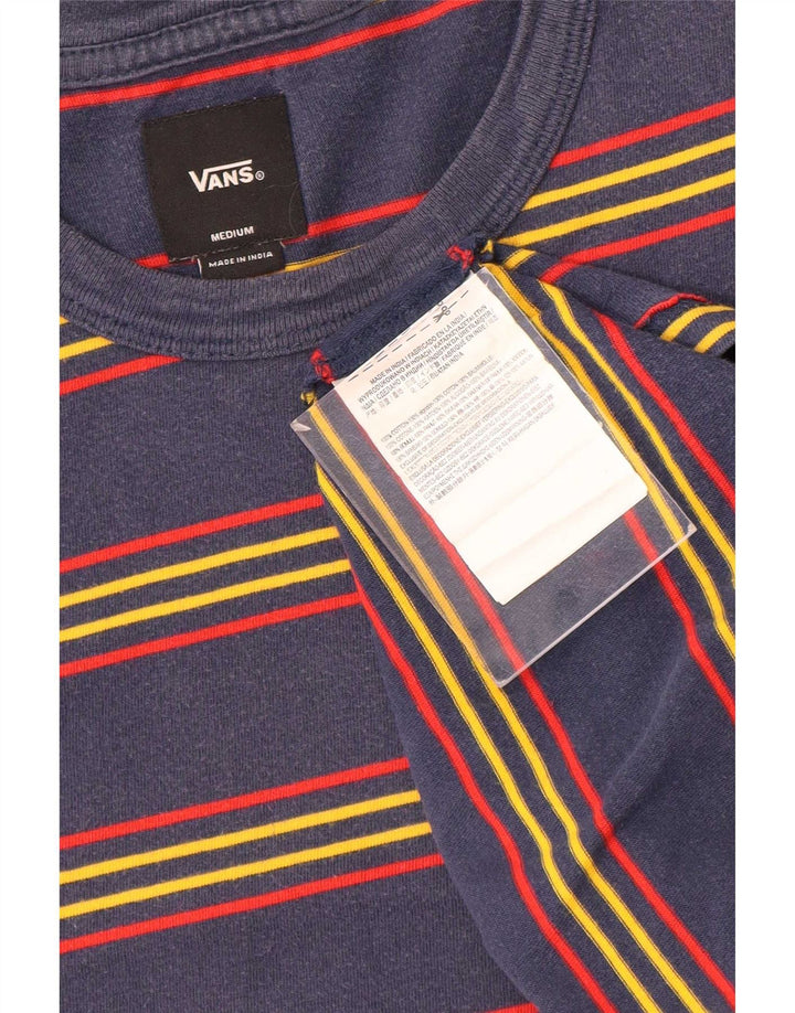 Мужская футболка Vans Top Medium Темно-синяя полоска из хлопка