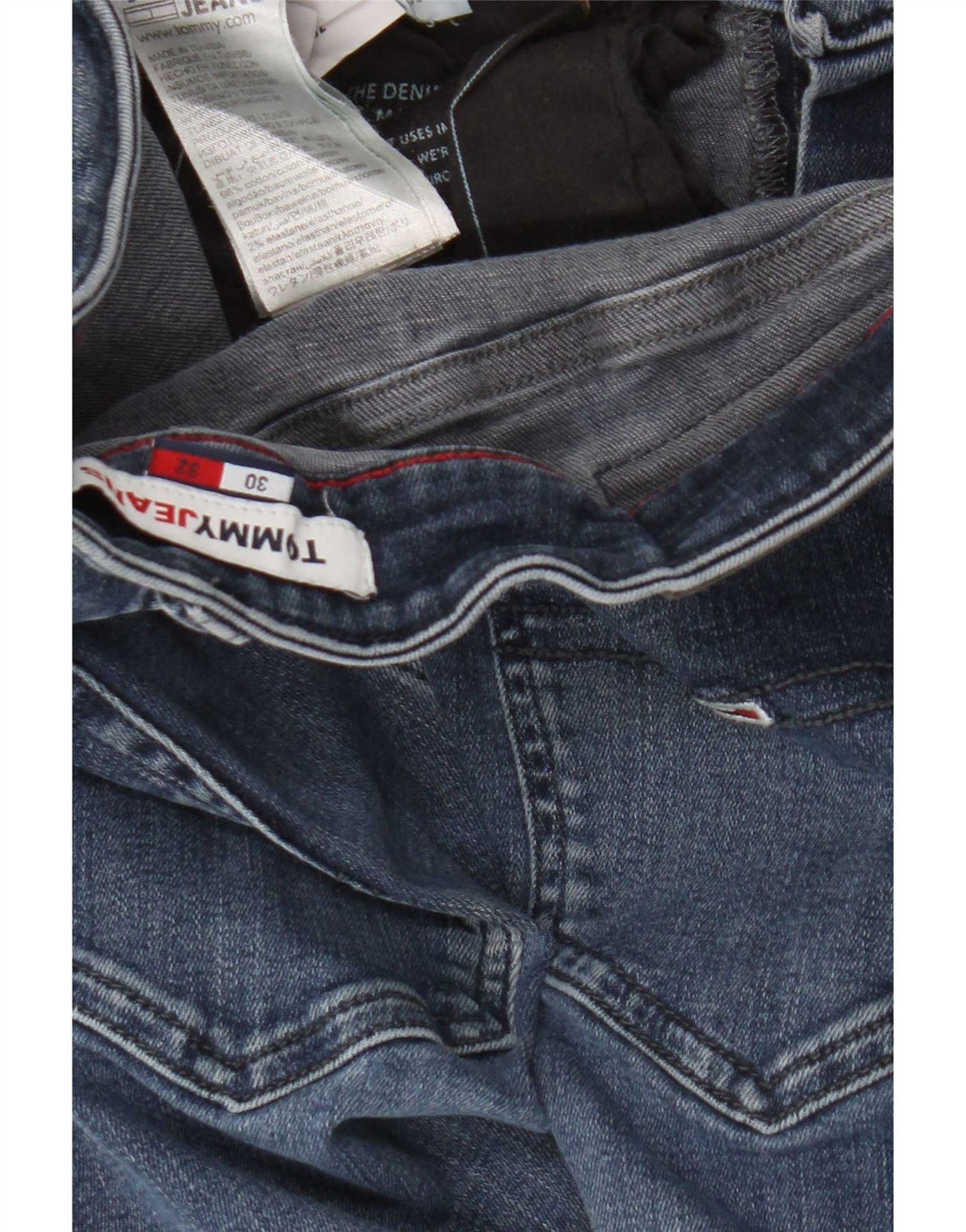 Женские узкие джинсы Tommy Hilfiger W30 L32 Синие, хлопок