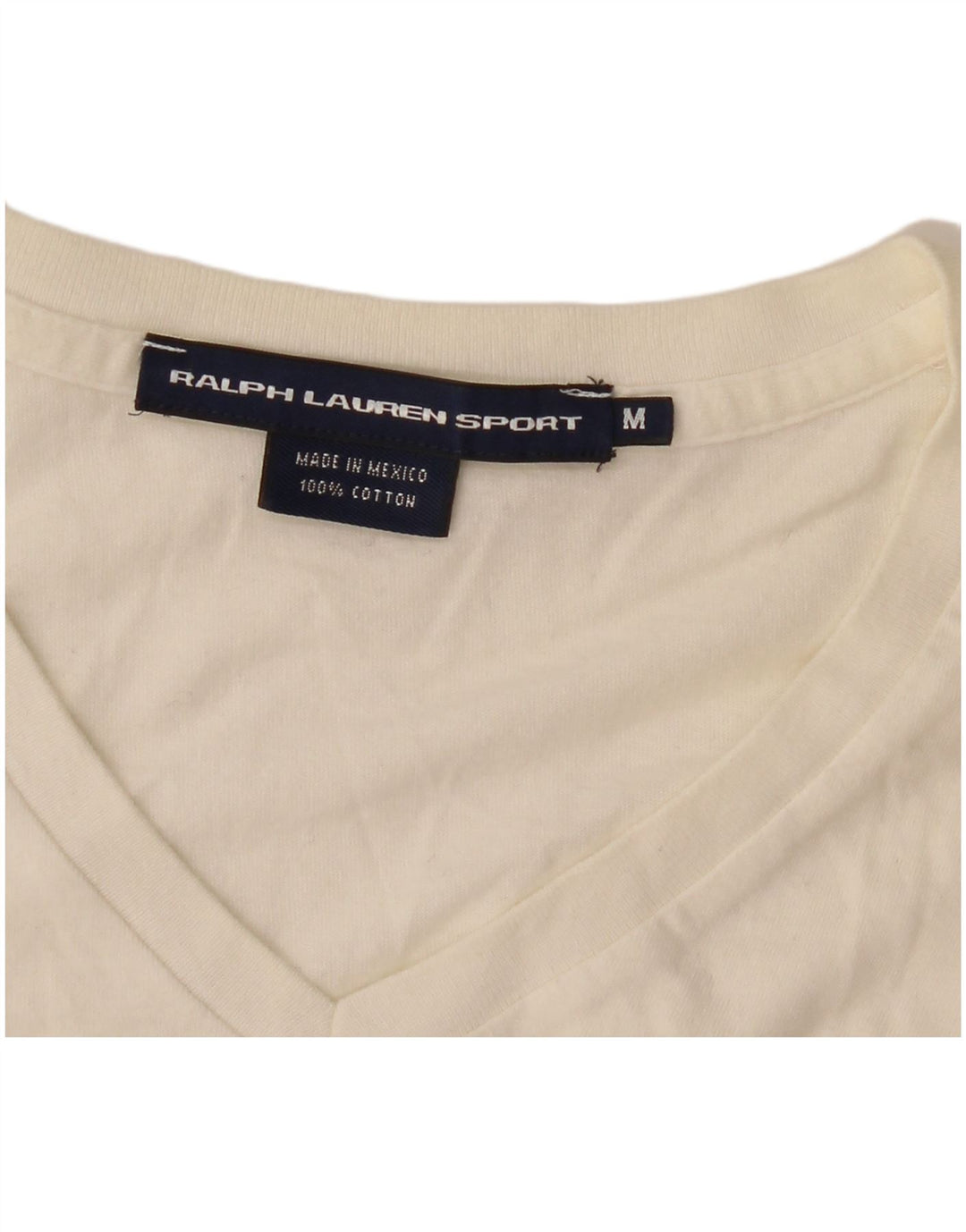 Женская футболка Ralph Lauren Top UK 12, средний цвет, белый хлопок