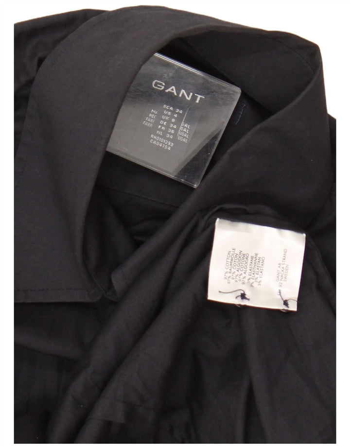 Женская рубашка Gant UK 8, маленькая, темно-синяя, хлопковая