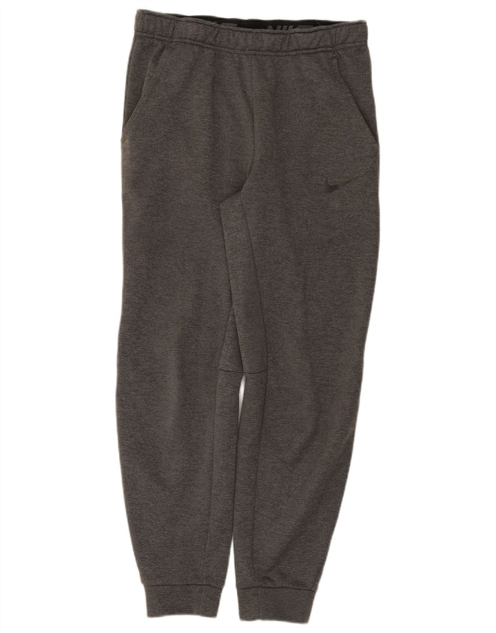 Мужские спортивные брюки Nike Dri Fit, джоггеры, маленький серый полиэстер